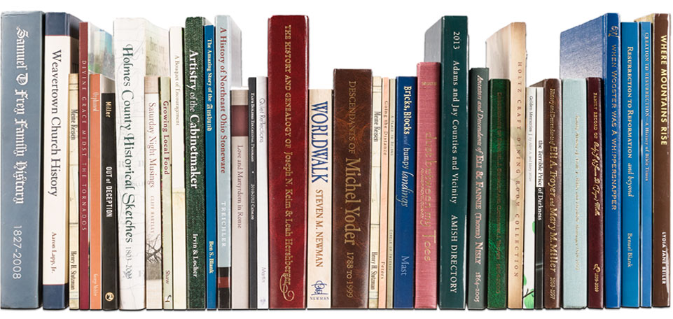 A variety of books printed at Carlisle Printing.