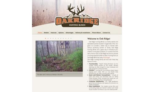 Oak Ridge Hunting Blinds Home Page